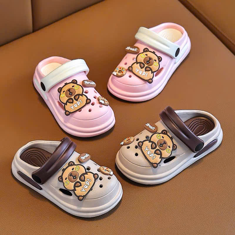 ( hàng sẵn ) sandal bé gái dép sục cho bé trai stick đáng yêu mềm êm chân mãu mới capybara bé từ 6m 25011