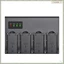 Bộ sạc pin máy ảnh kỹ thuật số 4 kênh NP F960 NPF970 NP-F970 W Màn hình LCD NP-F550 F750 F970 (Phích cắm US) Dễ dàng cài đặt Dễ dàng sử dụng