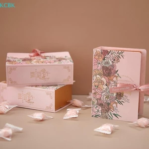1 Hộp Quà Tặng Hình Sách Ith Ribbon Bìa Giấy Kẹo Sô Cô La Hộp Đóng Gói Cho Đám Cưới Sinh Nhật Ngày Của Mẹ [BK]