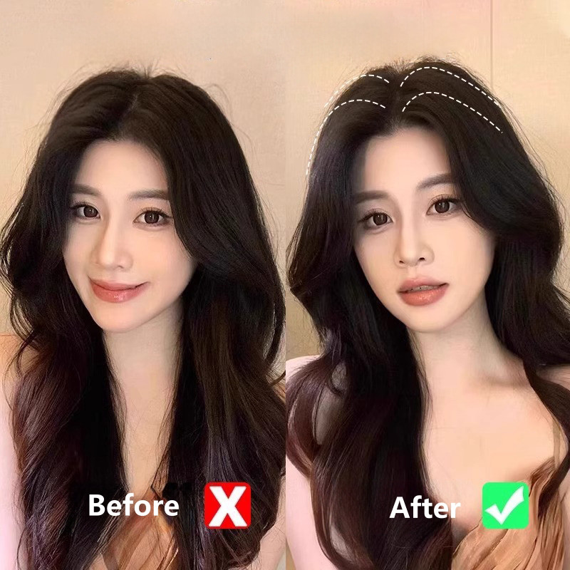 Lược Tạo Kiểu Tóc Tự Nhiên Lông Tơ Lông Tơ Bàn Chải Tóc Cao Cranial Top Lược Lười Người Không Dấu Vết Kẹp Tóc