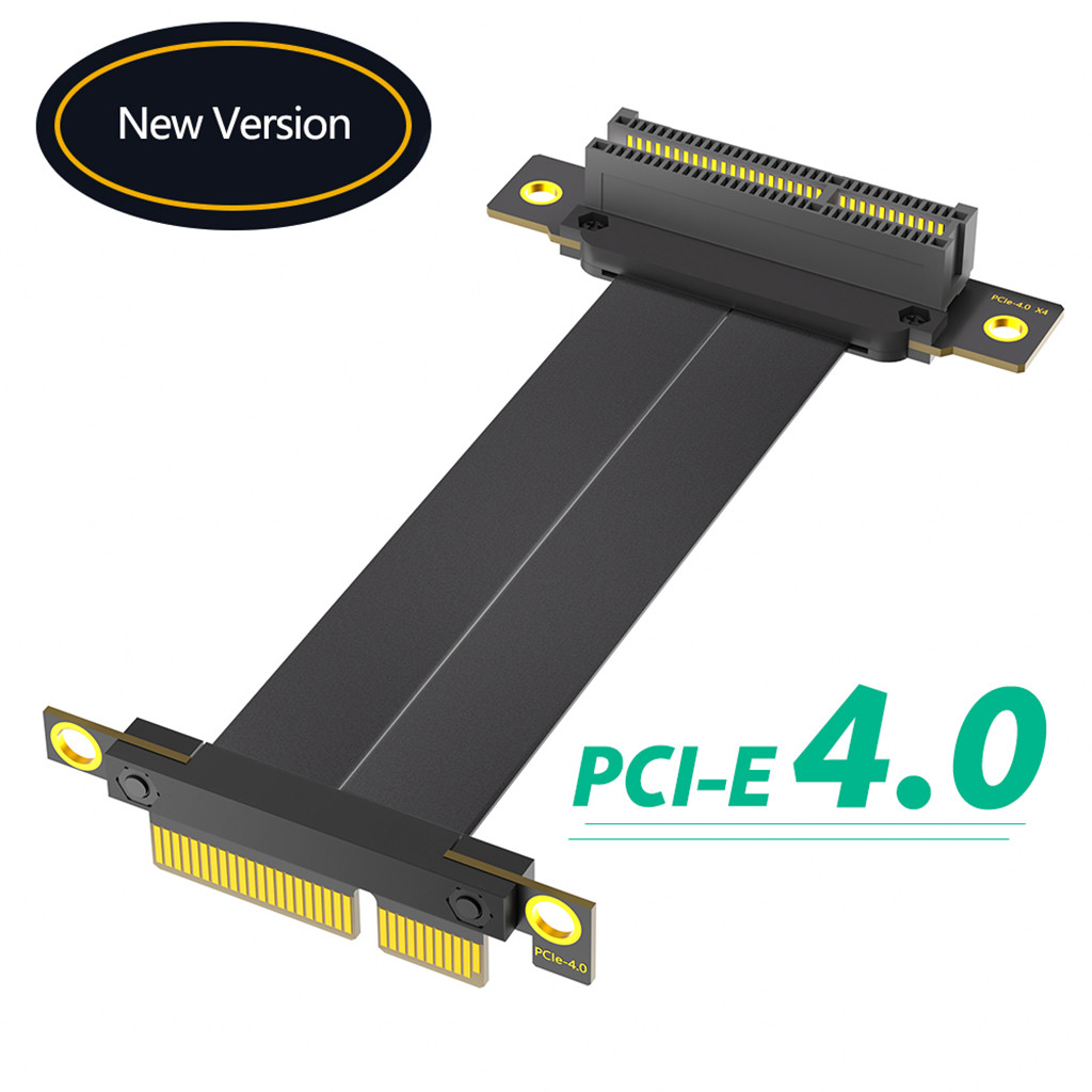 Cáp nối dài 90 độ JMT PCI-E 4.0 1X / 4X PCI-E Gen4 Cáp trục 8Gbps cho khung gầm 1U 2U ATX / BTX