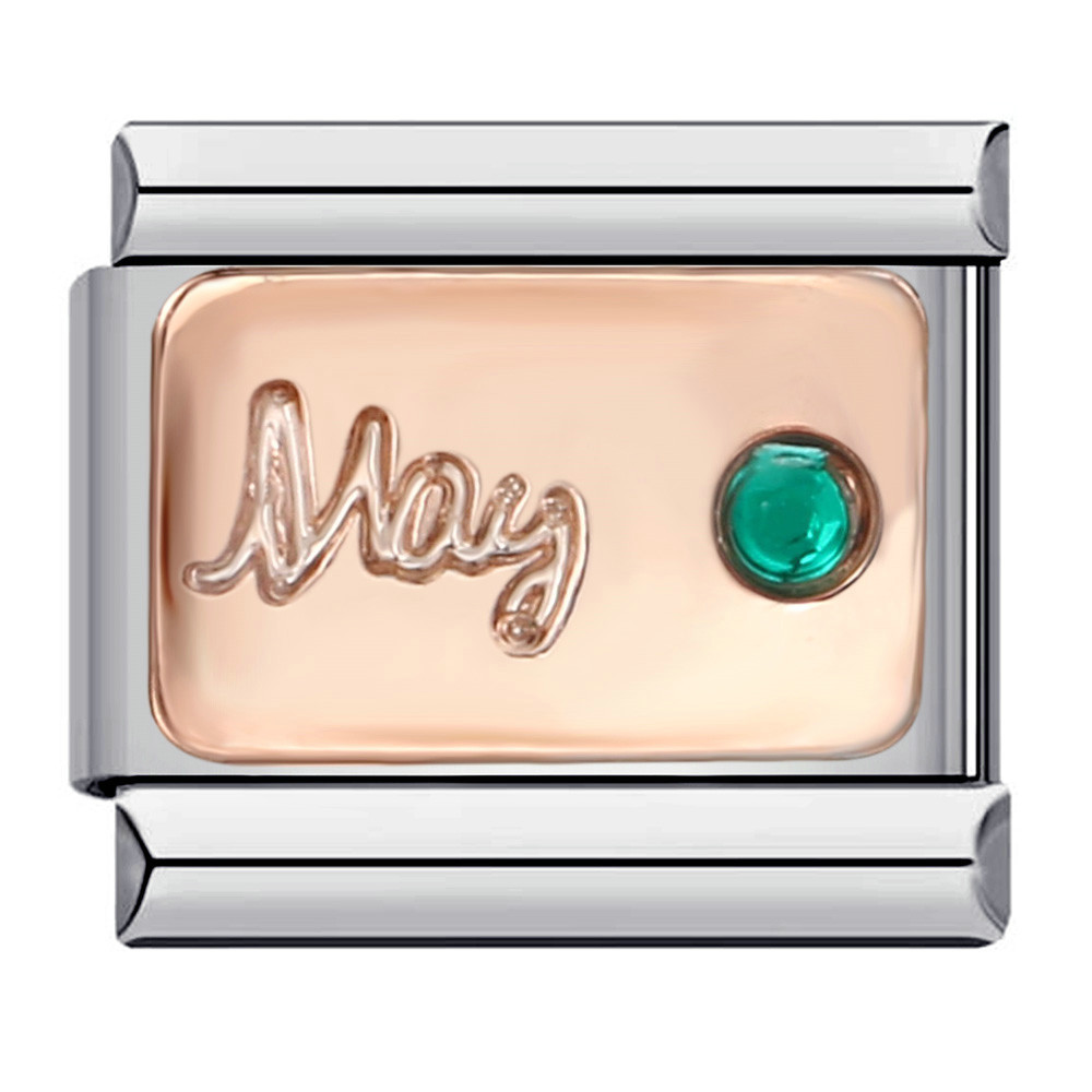 Vòng tay mô-đun Ý 12 màu sắc sành điệu, Vòng tay co giãn Micro Zircon DIY bằng thép không gỉ