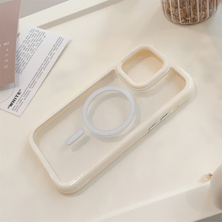 Ốp Điện Thoại Trong Suốt Từ Tính Acrylic Cho IPhone 16 15 15pro Max 13 Mini 14 14pro 14max 12 11 Pro Max IX XR SE2 Plus Bìa Cứng P8