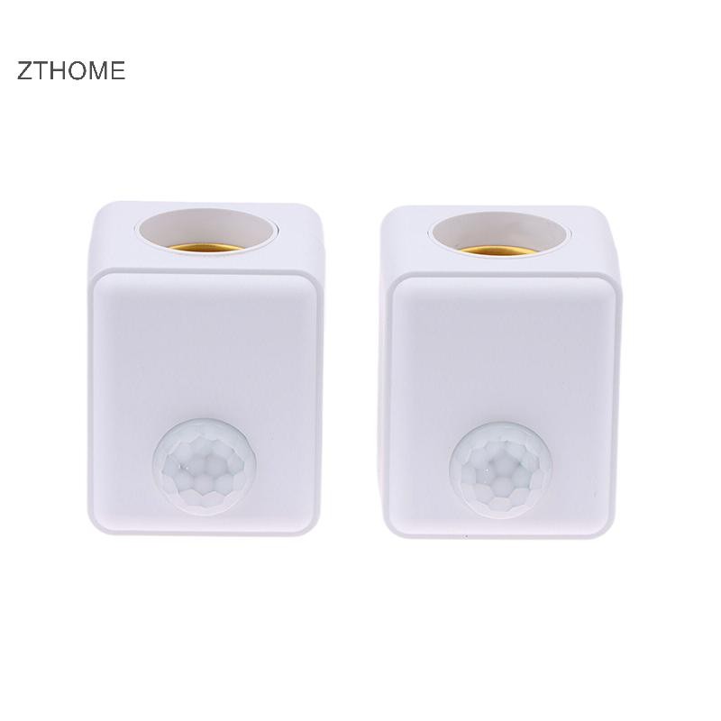 Zthome AC110-240V Đèn LED treo tường Cảm biến hồng ngoại con người Giá đỡ đèn Độ trễ thông minh E27 Cổng vít Cảm biến Đầu đèn Bộ chuyển đổi HOT
