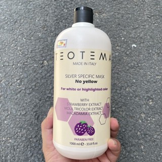 Kem hấp tím khử vàng dành cho tóc sáng, bạch kim TEOTEMA Silver Specific Mask ( No Yellow ) 1000ml [ TN ]