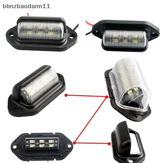 [Bbnzdd] 1Pc Chống Nước 6 LED 12V Biển Số Đèn Ô Tô Thuyền Xe Tải Trailer Bước Đèn BVAH