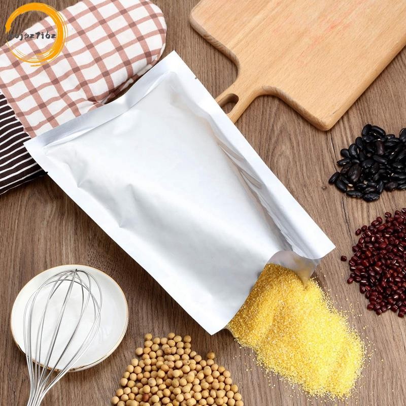 25 Miếng 3 Kích Cỡ Mylar Nhôm Lá Túi, Lá Phẳng Nhiệt Niêm Phong Túi Bảo Quản Túi Đựng Thực Phẩm Cà Phê Trà Đậu