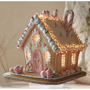 Truyện Cổ Tích Nhà Để Bàn Trang Trí Kẹo Ngọt Bohemian Xây Dựng Acrylic Trang Trí Cho Bàn Kệ Sách Sân Vườn Nhà