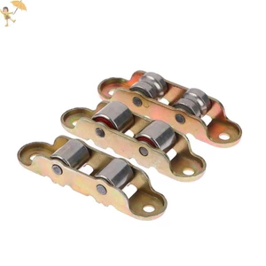 80 Loại Flat / Rãnh Đôi Bánh Xe Trượt Kim Loại Cửa Sổ Ròng Rọc Hỗ Trợ Đáy Trượt Con Lăn Theo Dõi Phụ Kiện Phần Cứng VN