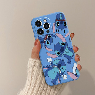 Ốp Điện Thoại TPU Mềm Cho iPhone 16 15 13 14 12 11 Pro Max 7 8 X XR XS Max Ngộ nghĩnh Stitch Hoạt Hình Dễ Thương