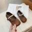 Giày búp bê cho bé gái đính ngọc cổ điển Mary Jane da nhúm quai ngọc xinh