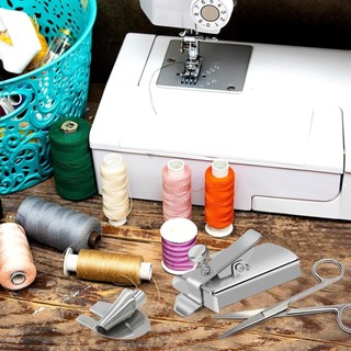 Cán viền Máy ép chân May cuộn viền chân 8 kích cỡ Máy chân áp lực viền rộng Máy chân Máy viền chân Máy cầm tay Phụ kiện may vá 1 cái thép không gỉ kim loại vải đa năng chính xác an toàn