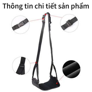 Võng Gác Chân Treo Ghế Ô Tô Văn Phòng Dây Đai Chống Mỏi Chân Tiện Dụng