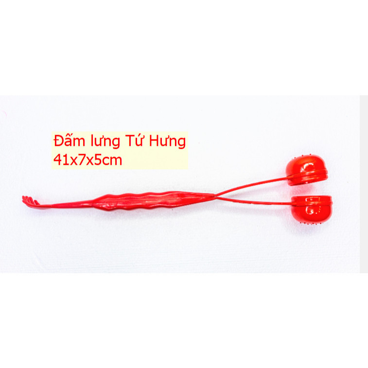 Cây đấm lưng kèm gãi lưng hàng nhựa đẹp Tứ Hưng , màu giao ngẫu nhiên