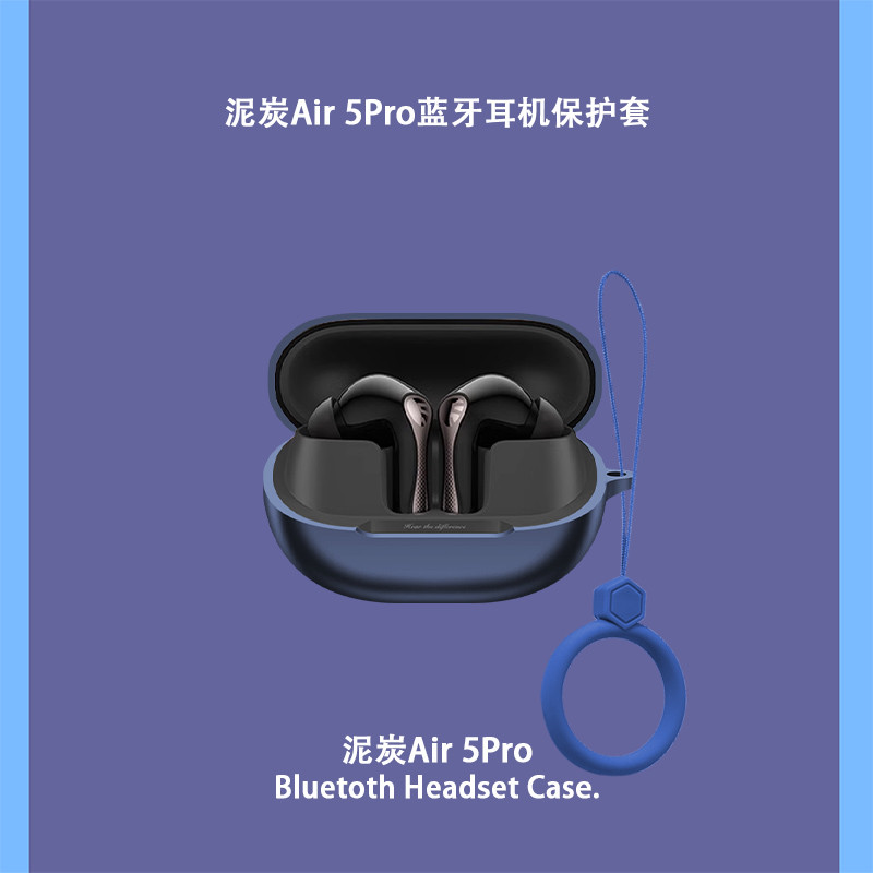 Dành Cho SoundPEATS Air 5 / Air 5 pro / Air 5 Lite Vỏ Tai Nghe Silicon Vỏ Mềm Bảo Vệ Tai Nghe Chống Sốc Có Móc
