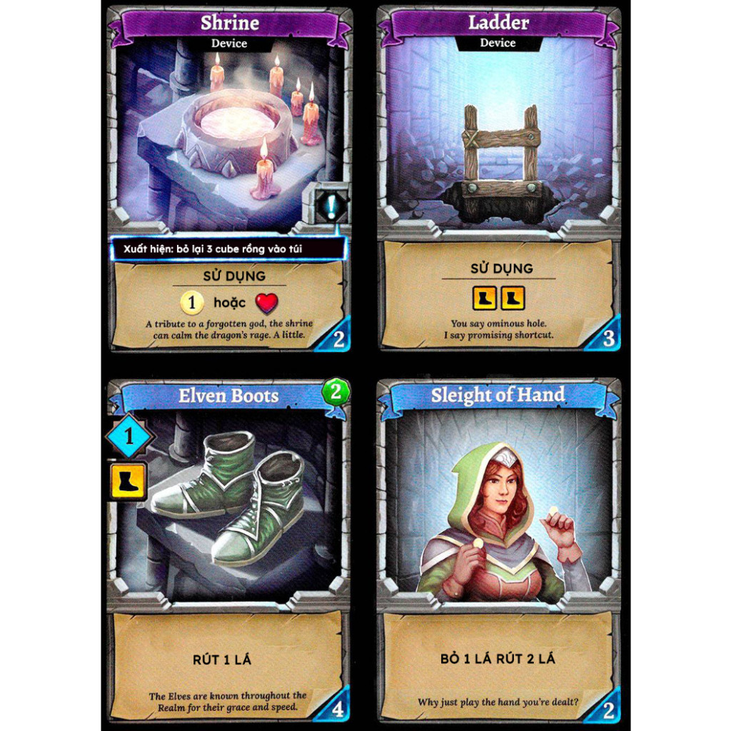 [Luật Việt] Boardgame Clank - Hầm ngục kho báu game thẻ bài