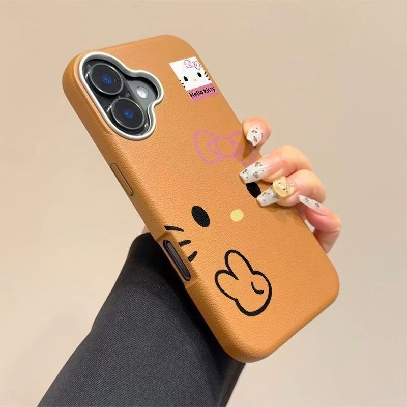 Vỏ Da Mèo Kitty Cho Realme Note 80 70 C75X C83 C85 C75 C73 C71 Pro Narzo 80 Lite 5G 4G Vỏ Hoạt Hình Ngộ nghĩnh Billet Kitty Cat Bow Ốp điện thoại Mềm Chống Sốc