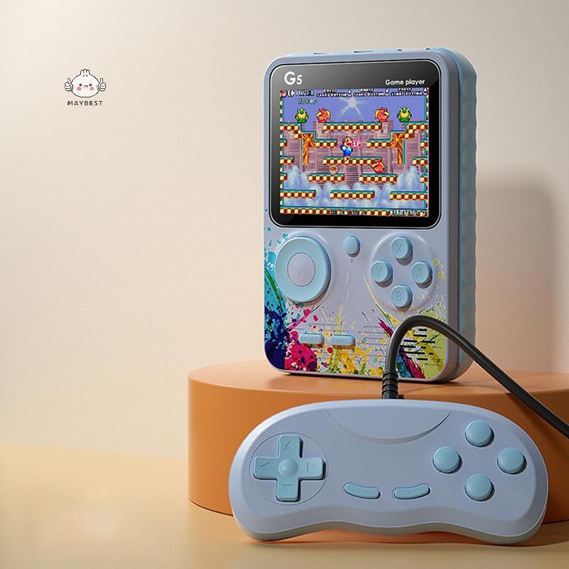 Maybest G5 Retro Máy Chơi Game Cầm Tay Với 500 Trò Chơi Cổ Điển Màn Hình 3.0Inch Máy Chơi Game Sạc Di Động Quà Tặng Trẻ Em {VN}