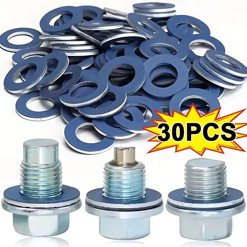 Máy rửa phích cắm thoát dầu ô tô 90430-12031 - Gioăng nhôm vừa vặn chính xác cho chảo dầu động cơ Toyota / Lexus