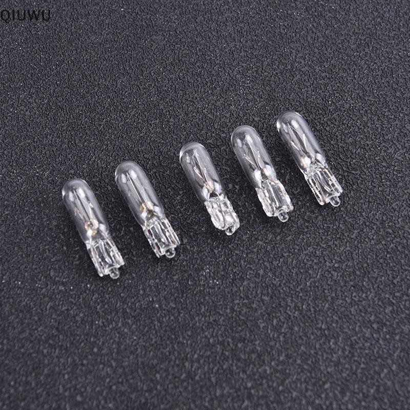 Qiuwu 10 Chiếc 12V 1.2W T5 Bóng Đèn Thủy Tinh Bảng Điều Khiển Dụng Cụ Bóng Đèn Phanh.