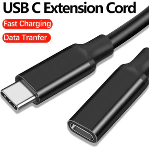 1 / 2 / 4 Dây nối dài Type-c Type-c Nam sang Nữ Cáp nối dài Bộ mở rộng Đầu nối dây sạc