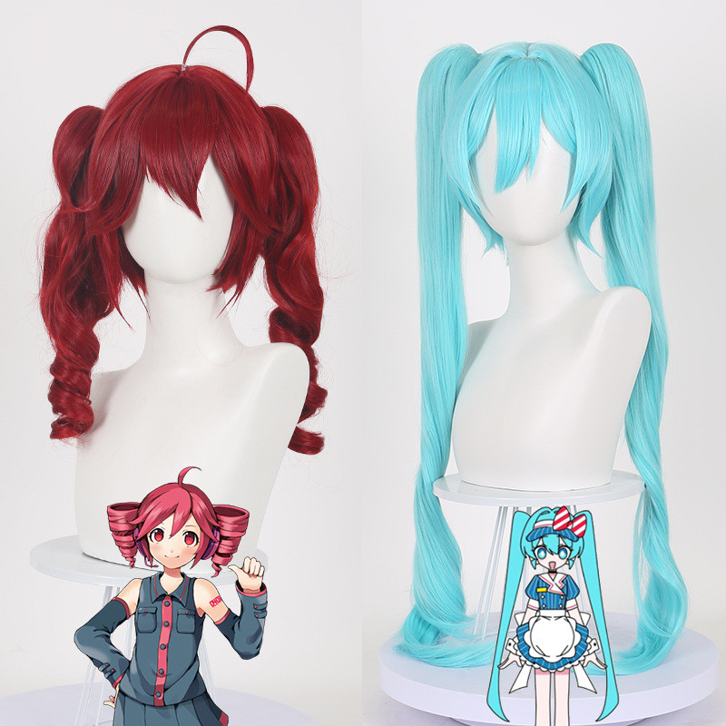 YT2 Mesmerizer Xiếc Chi Tiết Kasane Teto Hatsune Miku Cosplay Tóc Giả Chịu Nhiệt Tiệc Halloween TY2