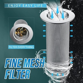 [Đến 3-5 ngày] Vỏ thoát nước bắt tóc bằng thép không gỉ Bộ lọc bồn rửa chống tắc nghẽn, Lưới mịn chống rỉ cho phòng tắm / nhà bếp, 4 tùy chọn kích thước Phù hợp với ống thoát nước sàn 99%