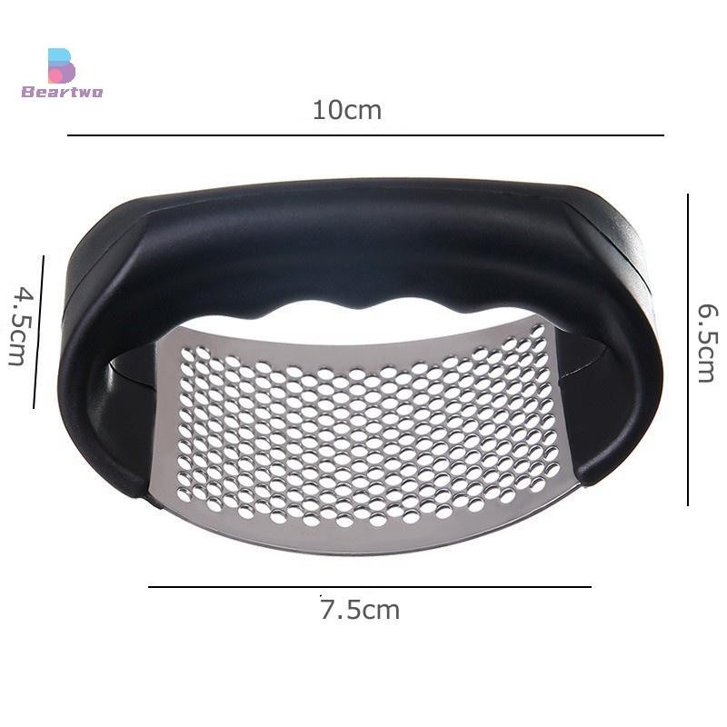 < beartwo > Máy nghiền tỏi Rocker, Máy ép tỏi Rocker Máy nghiền gừng bằng thép không gỉ Máy ép cà phê Dụng cụ tiện ích nhà bếp Đẹp