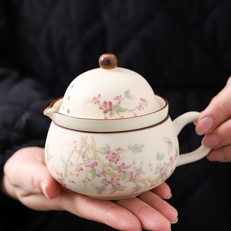 [Tách nước trà] Bộ trà du lịch Ru Kiln Cốc nhanh di động Tách nước trà Ấm trà Cốc nước văn phòng Máy pha trà ngoài trời Bộ trà gốm