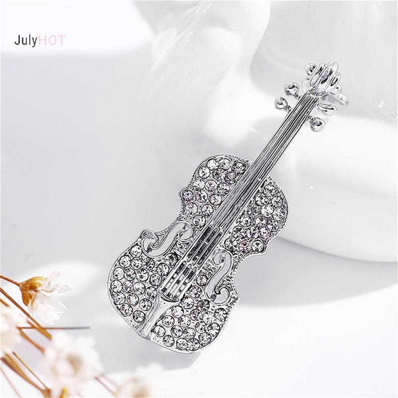 JULYHOT Thời Trang Nữ Vàng Mạ Bạc Pha Lê Vĩ Cầm Khăn Thổ Cẩm Kim Cương Giả Thổ Cẩm Massivedeals