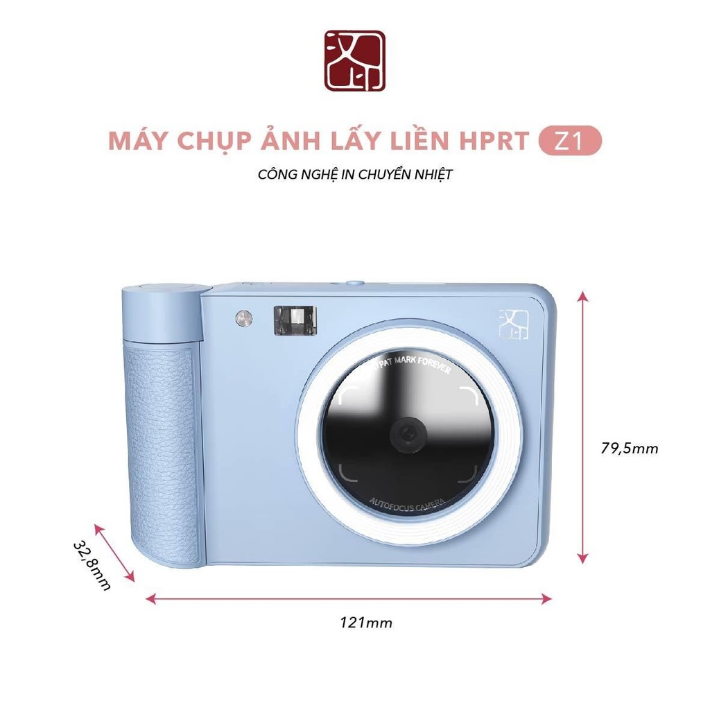 [ Hỏa Tốc HCM ] Máy chụp ảnh lấy liền Z1 HPRT Bluetooth 5.2 Lấy nét tự động Ảnh động AR