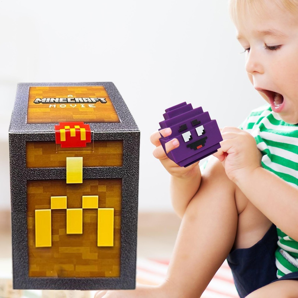 Bộ đồ chơi khai thác McDonald 's A Minecraft Movie 2025 Bộ 6 chưa mở hoàn chỉnh không có mã (không có mã trên thẻ) wipqsvn