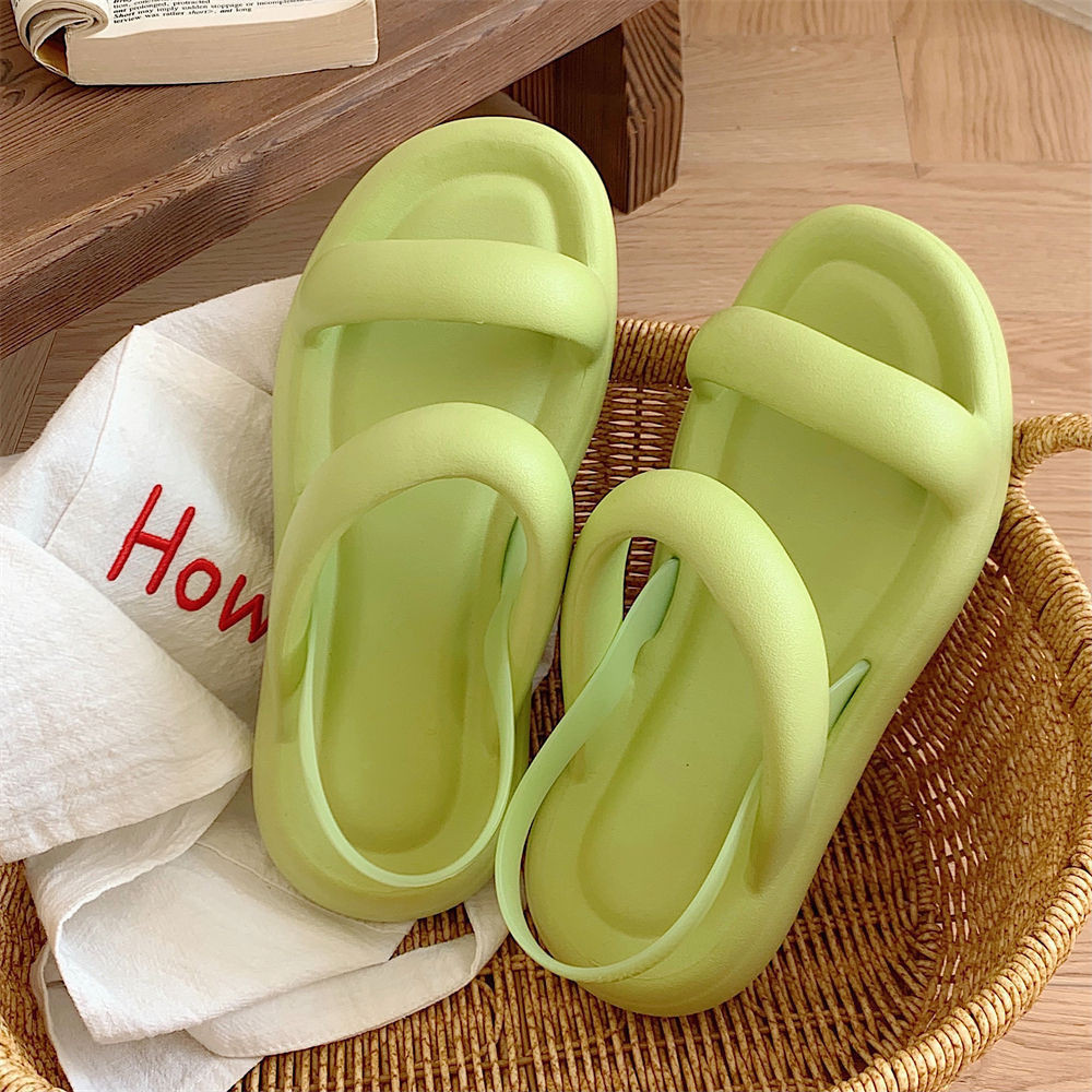 XIXITIAO Dép Sandal Giải Trí Ngoài Trời Đế Mềm Hai Cánh Nữ Mùa Hè