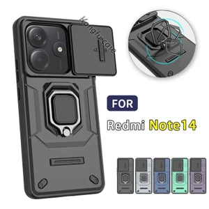Ốp lưng camera trượt cho Note14 5G 4G cho Redmi Note 14 Pro+, Note14, Note13 Pro, ốp điện thoại chống sốc, vỏ bảo vệ camera, giá đỡ, ốp lưng cứng