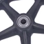 Thay thế bánh trước xe lăn 6 / 7 / 8Inch Bánh xe lốp chắc chắn Bánh xe đẩy mua sắm bằng cao su chống trượt