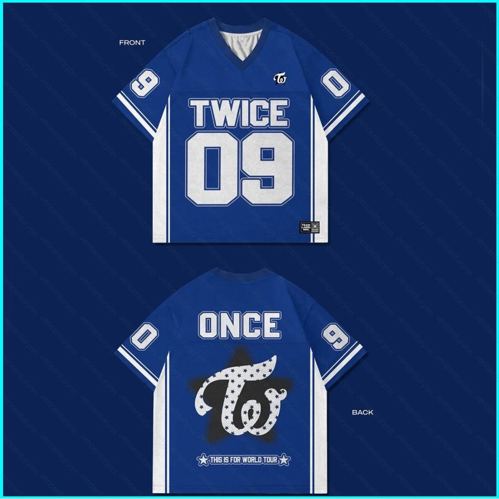 Áo thun Jersey TWICE ngắn tay, quà tặng dành cho người hâm mộ
