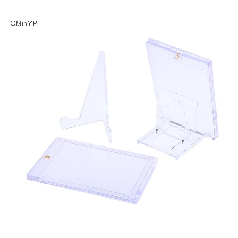 Cminyp 1 Bộ 35PT Giá Đỡ Thẻ Từ Tính Thẻ Hỗ Trợ Bảo Vệ Tay Nhựa Cứng Giao Dịch Màn Hình Hiển Thị Thể Thao Yugioh Thẻ Glory
