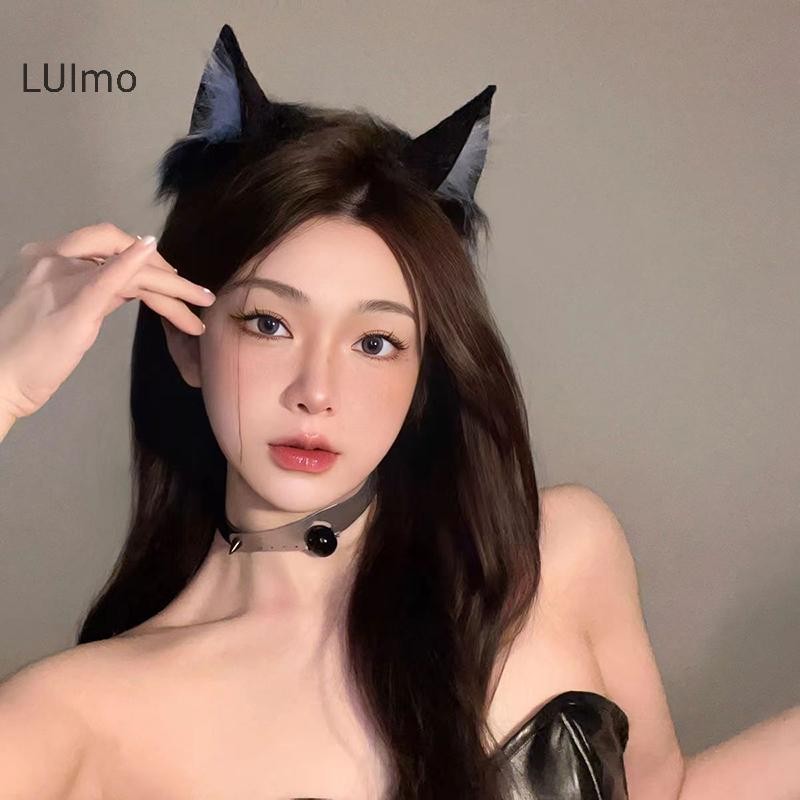 Luimo Hoạt Hình Sang Trọng Tai Dành Cho Nữ Cô Gái Cosplay Tóc Ngộ nghĩnh Dễ Thương Gothic Tóc Vòng Sáng Tạo Phụ Kiện Tóc Quà Tặng SBS