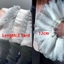 ROLY Flounce Wave Ren Vải, Thời Trang 12cm Rộng Pleat Lưới Organza, Phụ Kiện Váy Ruffle Màu Gradient 2 Sân Xếp Ly Vải Ren