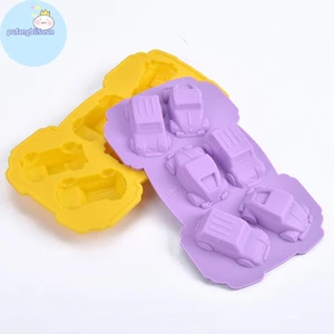 Pufangbliss Ô Tô Khuôn Silicon Fondant Bánh Sô Cô La Decorag Dụng Cụ Làm Bánh Khuôn Xà Phòng VN