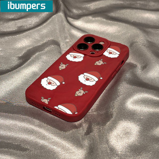 ibumpers Ốp Lưng iPhone Cute Giáng Sinh Ông Già Màu Đỏ Ốp Điện Thoại Dày Dặn Silicon Mềm Chống Sốc Chống Bẩn Cho Iphone 16 15 14 12 13 11 Pro Max IP 7 8 Plus X XS XR