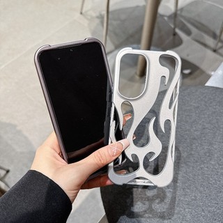 Ốp Điện Thoại Họa Tiết Ngọn Lửa 3D Mới Cho Samsung Galaxy S24 S23 S22 Ulltra A06 A16 A14 A15 A54 A55 Thời Trang Rỗng Mỏng Chống Sốc Bảo Vệ Mềm