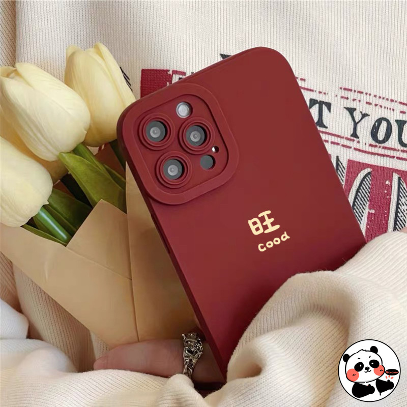 Vỏ Lễ Hội Năm Mới Cho Realme GT8 GT7 GT 7T Pro Neo 7 SE 7X Note 70 70T 60 60X P3 P2 Pro P1 Tốc Độ 5G 4G Vỏ Bảo Vệ Camera Ống Kính Màu Đỏ Sang Trọng Dễ Thương Vỏ Điện Thoại Mờ Mềm