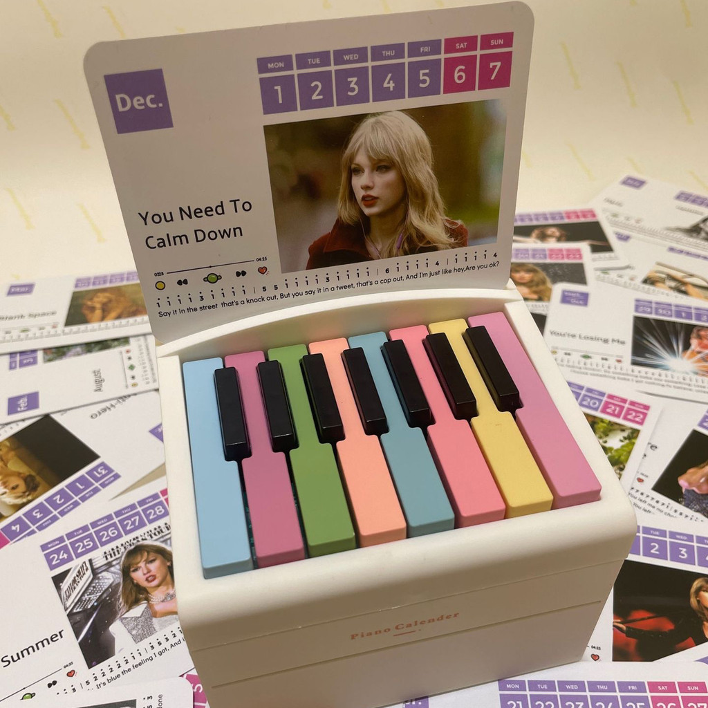 Sq2 Taylor Swift Có Thể Chơi Được Lịch Piano Quà Tặng Sinh Nhật Cho Bé Gái 52 Bài Hát Thẻ Đồ Chơi Âm Nhạc Mini Piano