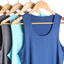 Màu Trơn Ice Silk Cảm Giác Thoáng Mát Liền Mạch Áo Vest Nam Thể Dục Mùa Hè Slim-Fit Thân Thiện Với Da Thanh Niên Thể Thao Hurdles Không Tay Bo