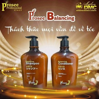 Cặp dầu gội xả chống rụng tóc, hạn chế dầu, gàu Prosee Balancing AS13/AC13 500mlx2 ( New 2024 ) [ TN ]