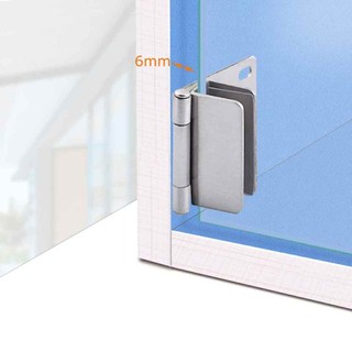 Bản lề inox cho cánh tủ kính dạng kẹp không khoét lỗ ALINE