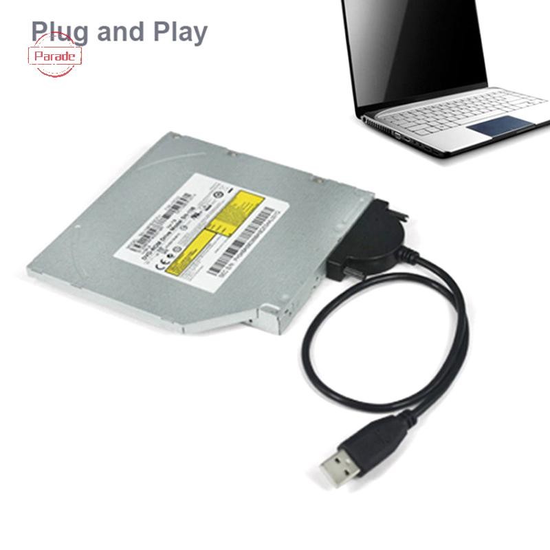 Parade Hot 1 Cái USB 2.0 Sang Sata II 7 + 6 13Pin Adapter Cho Notebook CD / DVD ROM Slimline Drive Chuyển Đổi Ốc Vít Cáp Phong Cách Ổn Định VN