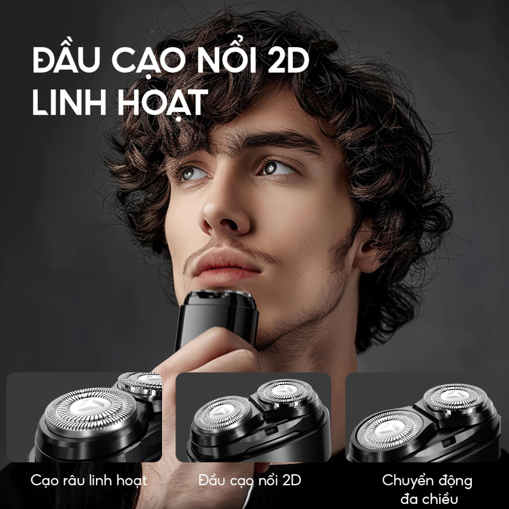 Ảnh Máy cạo râu điện cho nam giới Enchen K8 đầu cạo 2D chống nước - Bảo hành 3 tháng 4