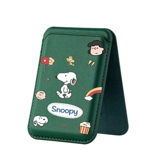 Ví họa tiết Snoopy cho iPhone 16 15 14 13 12 pro Max 16Plus Giá đỡ điện thoại thẻ cho vỏ bỏ túi